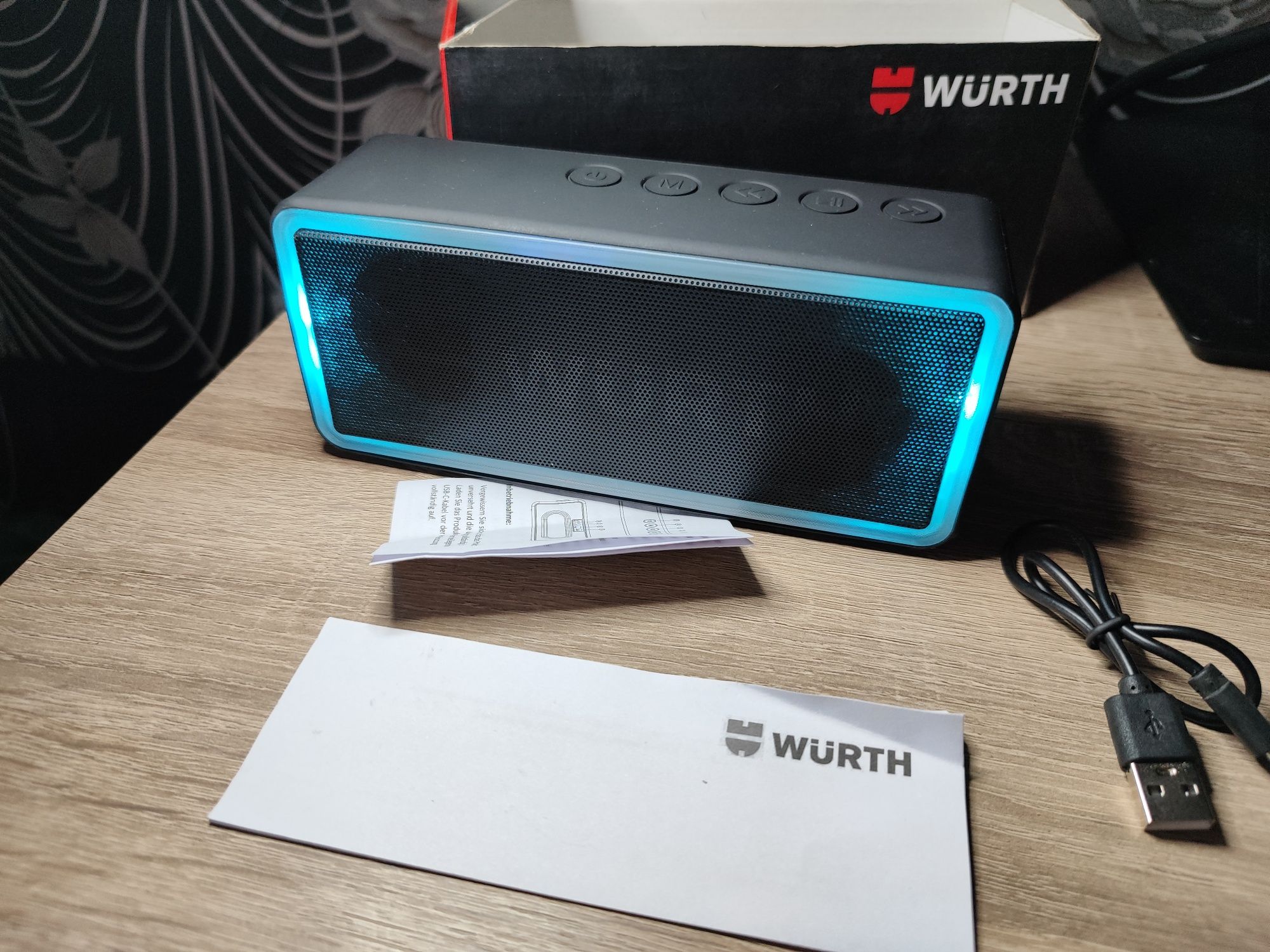 ПРОМО ! Wurth Bluetooth RGB безжична колонка !