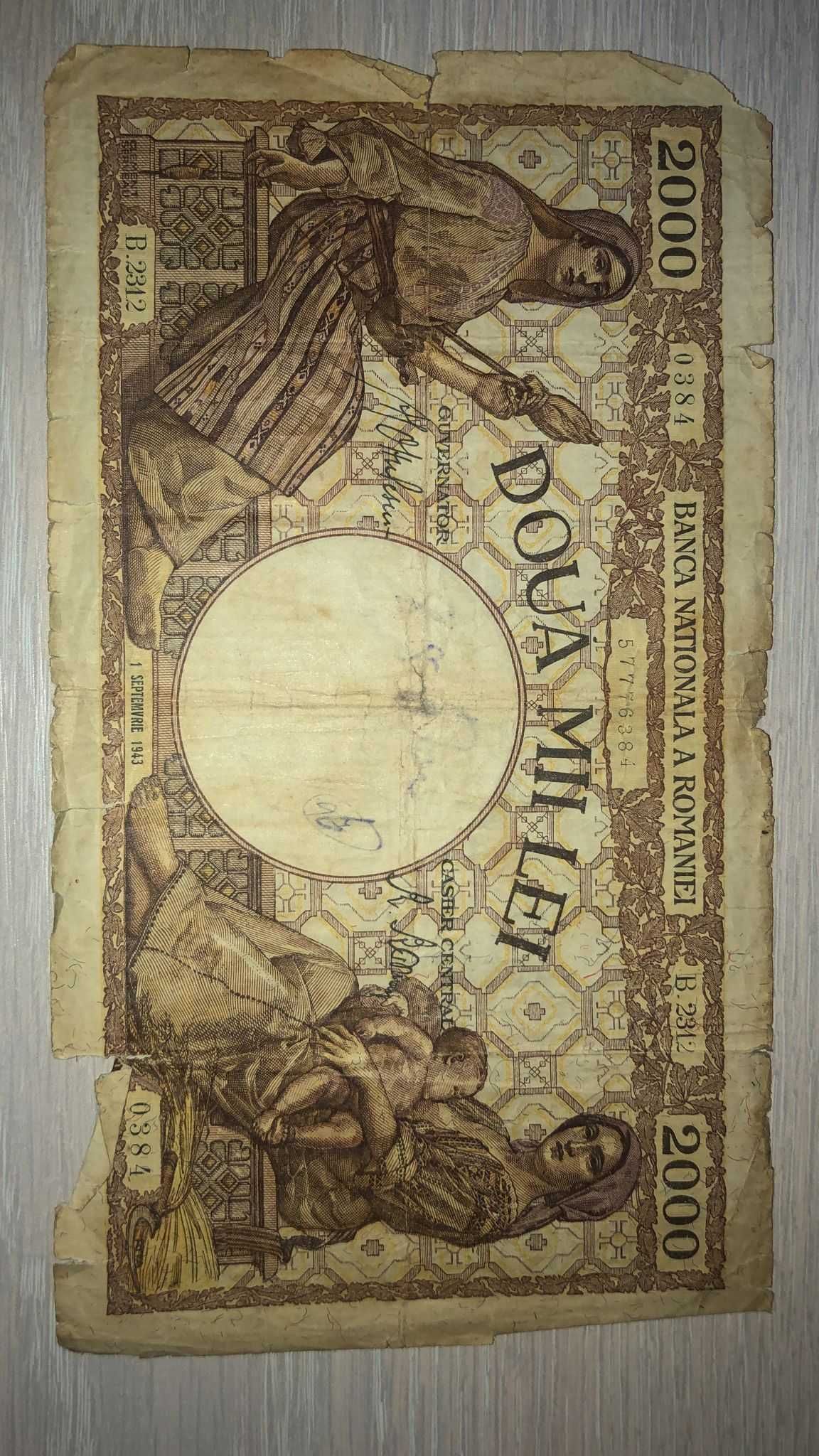 bancnota veche din România