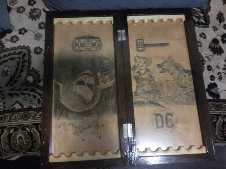 Нарды ручной работы + шахматная доска не дорого