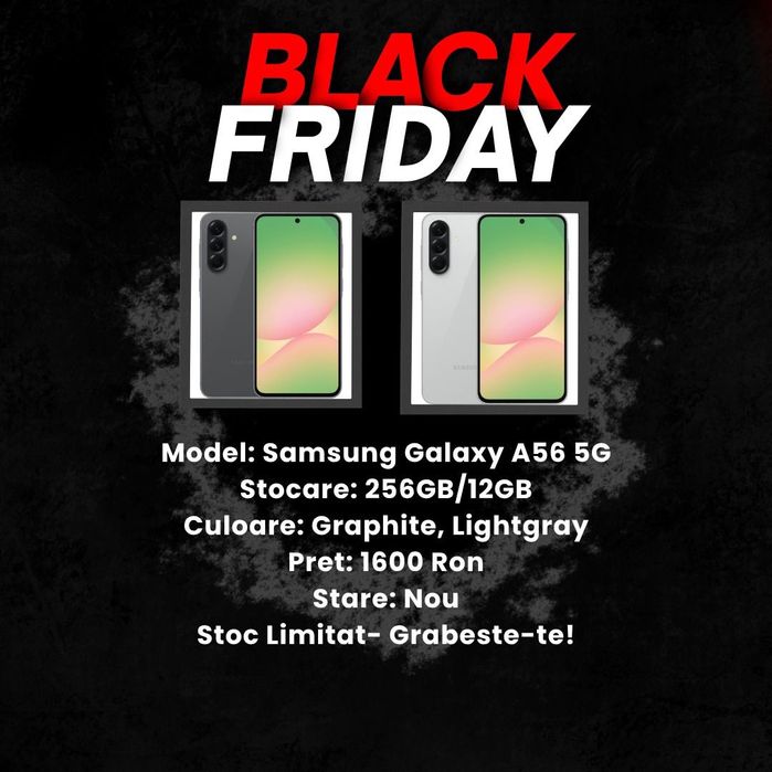 Black Friday!!! Samsung Galaxy A56 5G 256gb/12gb Graphite/Lightgray