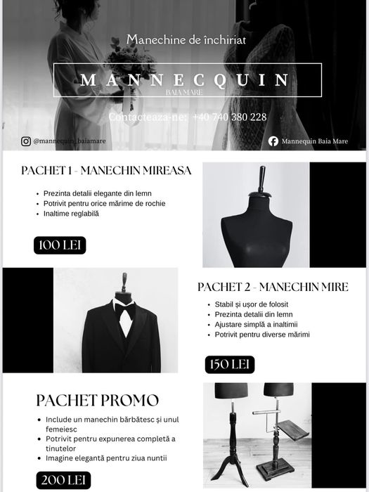 INCHIRIERI MANECHINE pentru evenimente