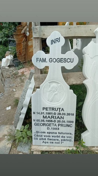 Vând cruci de marmură preț real de producător scris înclus