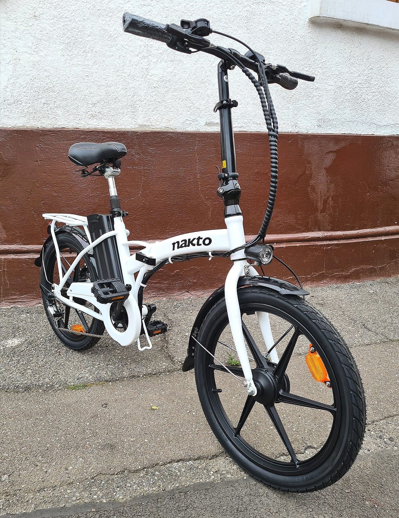 Bicicleta Electrica Nakto Pliabila 350W Shimano 6V magneziu 30 km/h