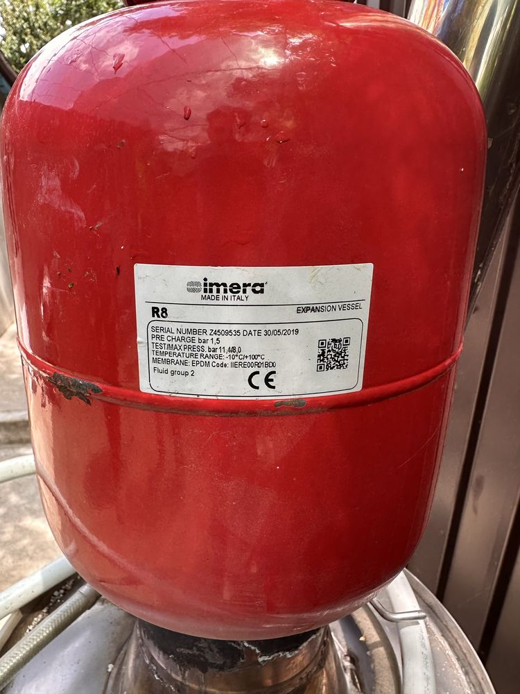 Boiler din inox mixt (electric si lemne)