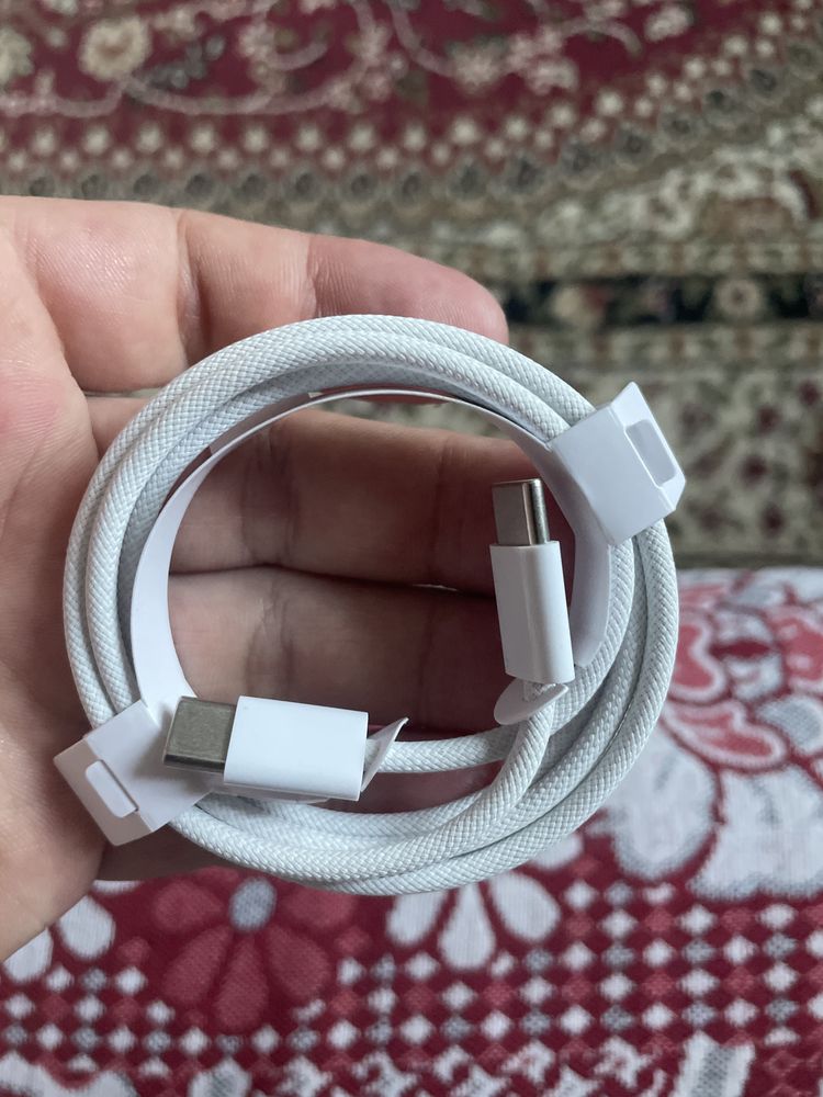 Мықты USB-C to USB-C өрілген кабель (жаңа)