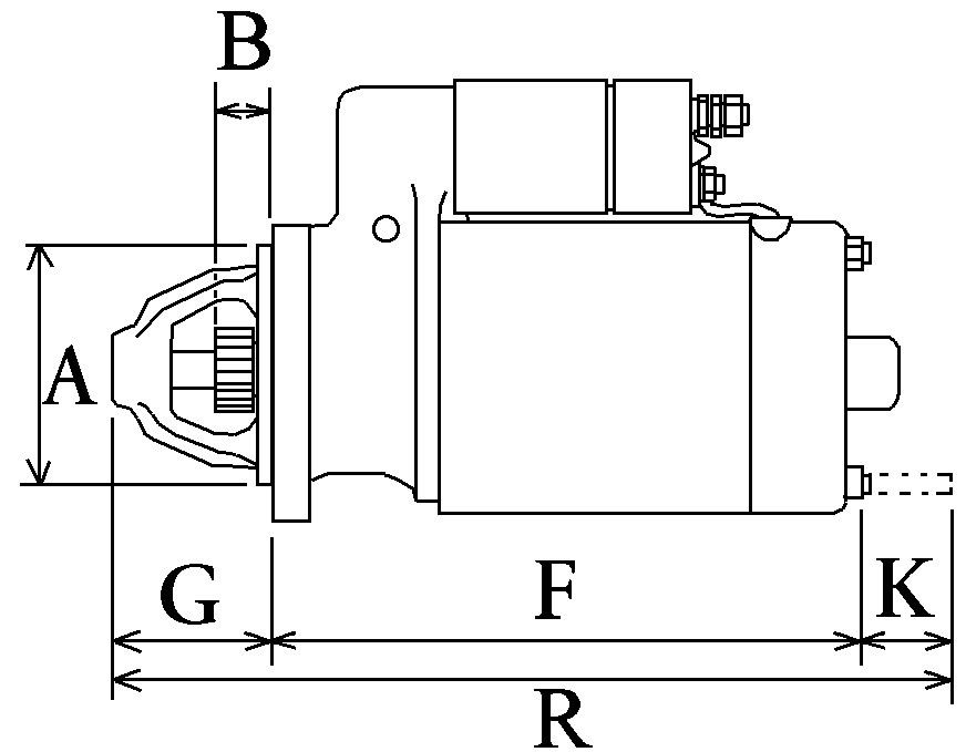 Electromotor Massey Ferguson seria MF 2220 284 362 157 367