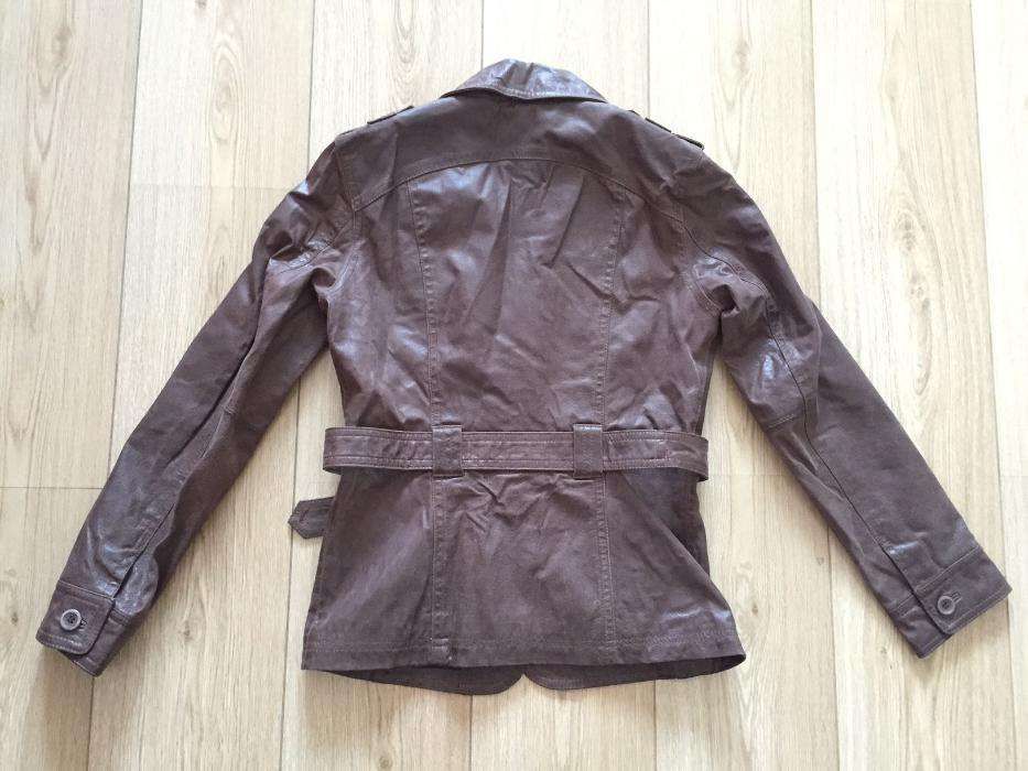 Geaca / jacheta piele dama maro - masura 34-36 (XS-S) - ca noua