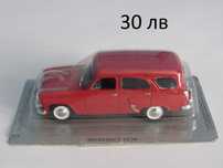 1/43 Deagostiini метални колички Mercedes ФИАТ 125П Москвич ИЖ