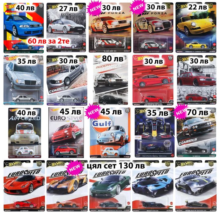 Хот Уилс Hot Wheels RLC, Fast Furious, Car Culture, Boulevard, Formula