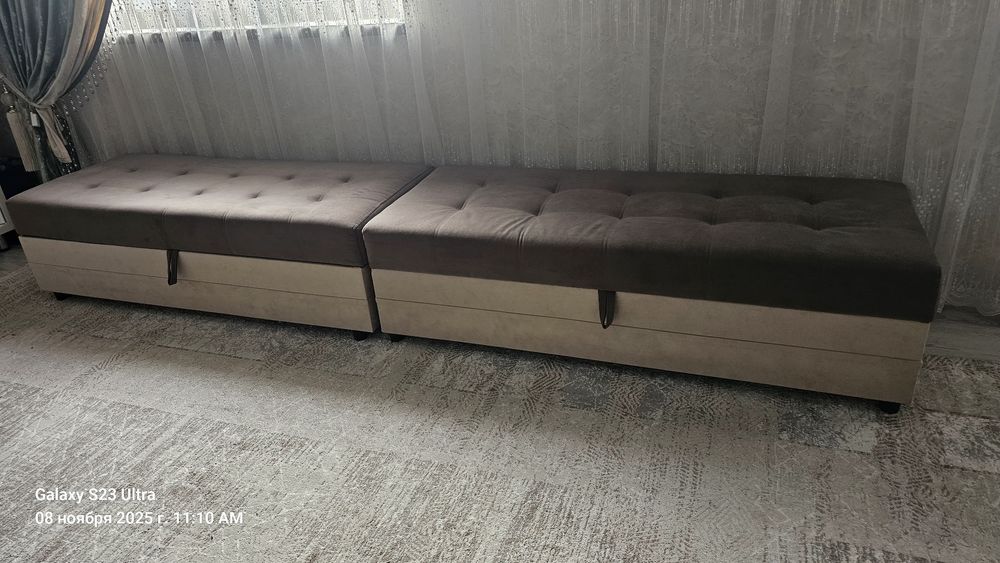 Диван трансформер 3в1 с пуфиком