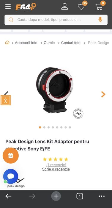 Peak Design Lens Kit Adaptor pentru obiective Sony E/FE