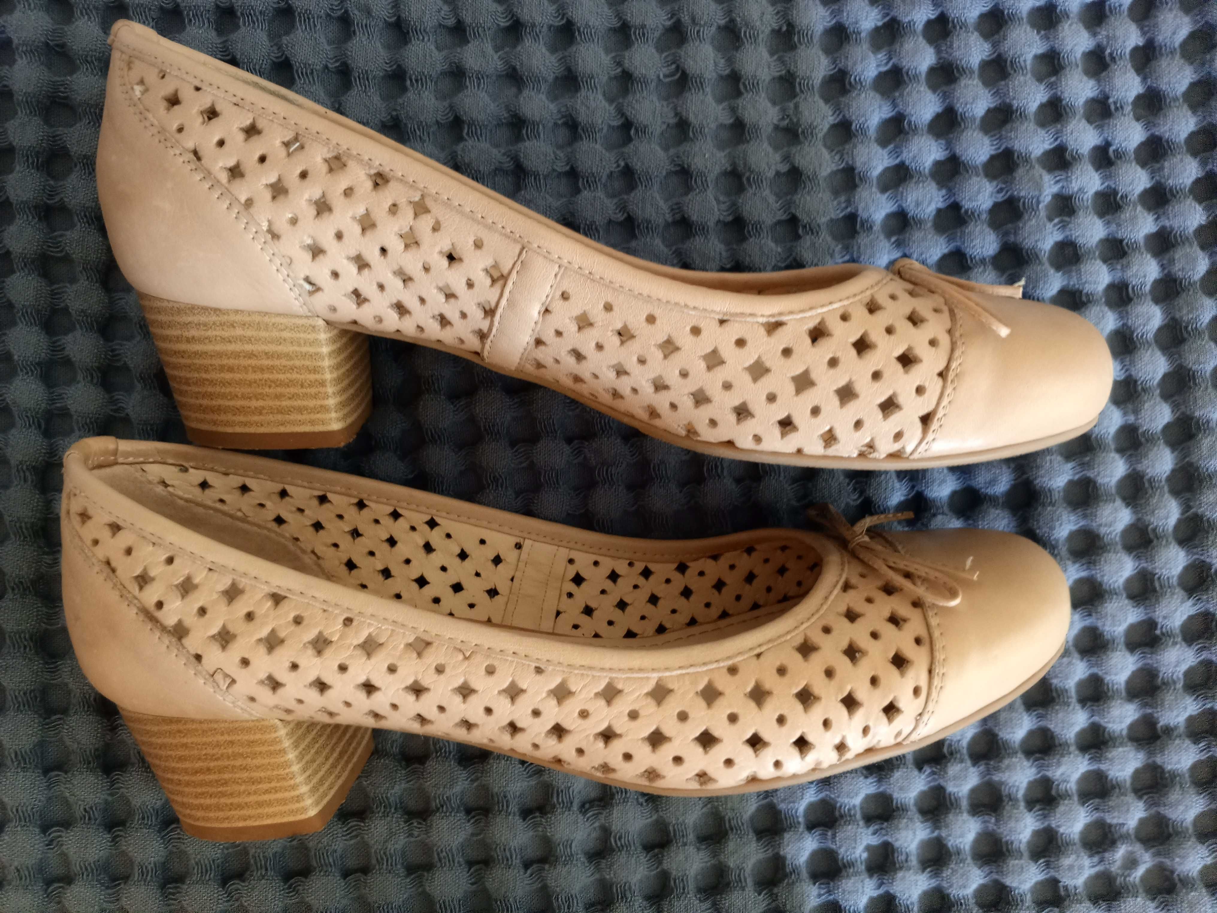 Обувки на леки токчета, всичко естествена кожа, Biana shoes