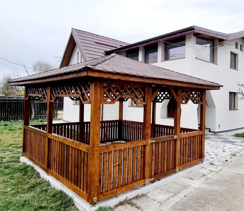 Construcții foișoare terase pergole gărdulețe din lemn 
Suntem o echip
