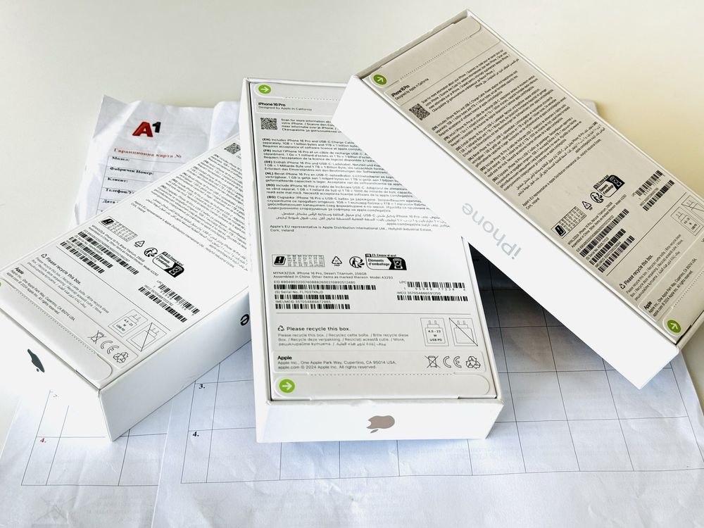 НОВИ! Iphone 16 Pro 256GB Desert Natural Black Гаранция 2 години