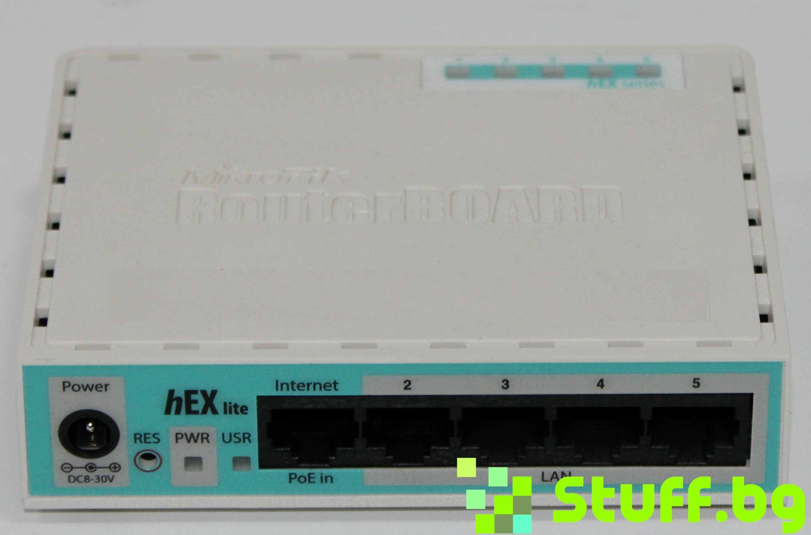 Рутер и 5 port суич Mikrotik HEX Lite RB750r2