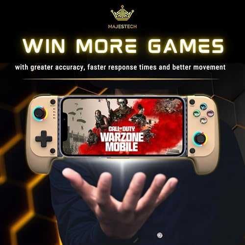 Нов Мобилен Джойстик с Turbo, RGB, Bluetooth за COD/Roblox игри геймър