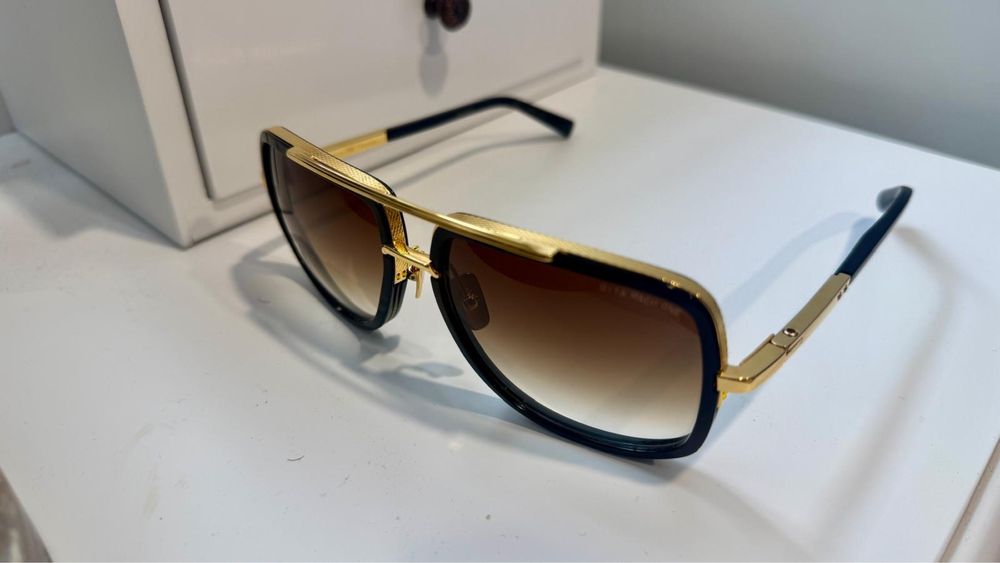 Ochelari originali DITA Mach one gold 18K