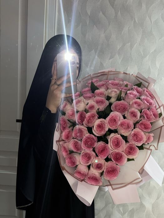 Красивый букет свежих роз!