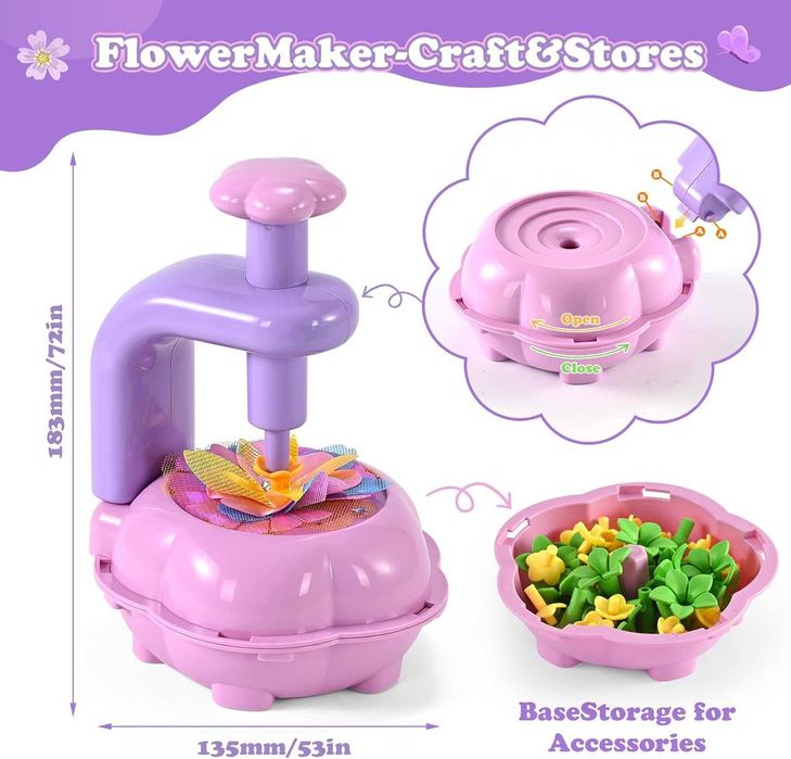 BlueSwan Направи си сам букети от плат с цветя за деца 4-12 години