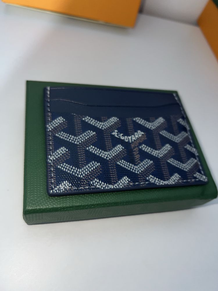 Goyard cardholder albastru inchis