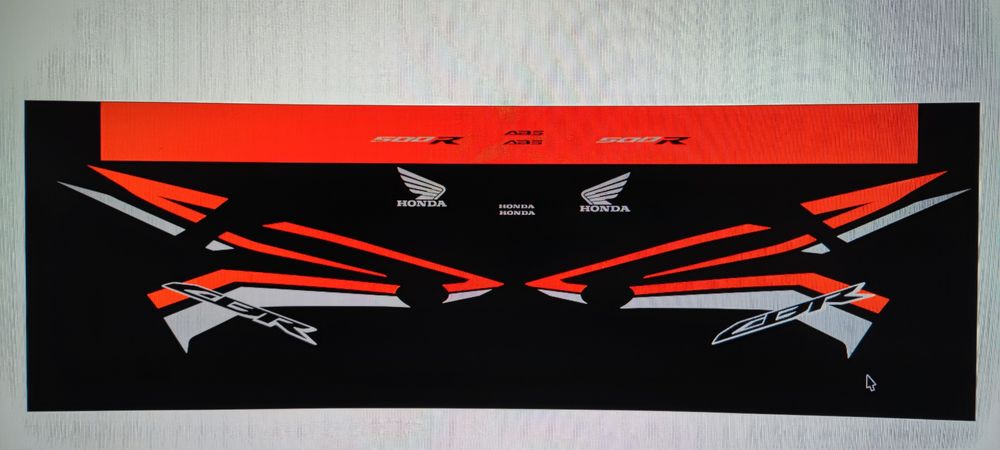 Kit stickere Oracal Model Cbr 500r 2016-2018  model replica