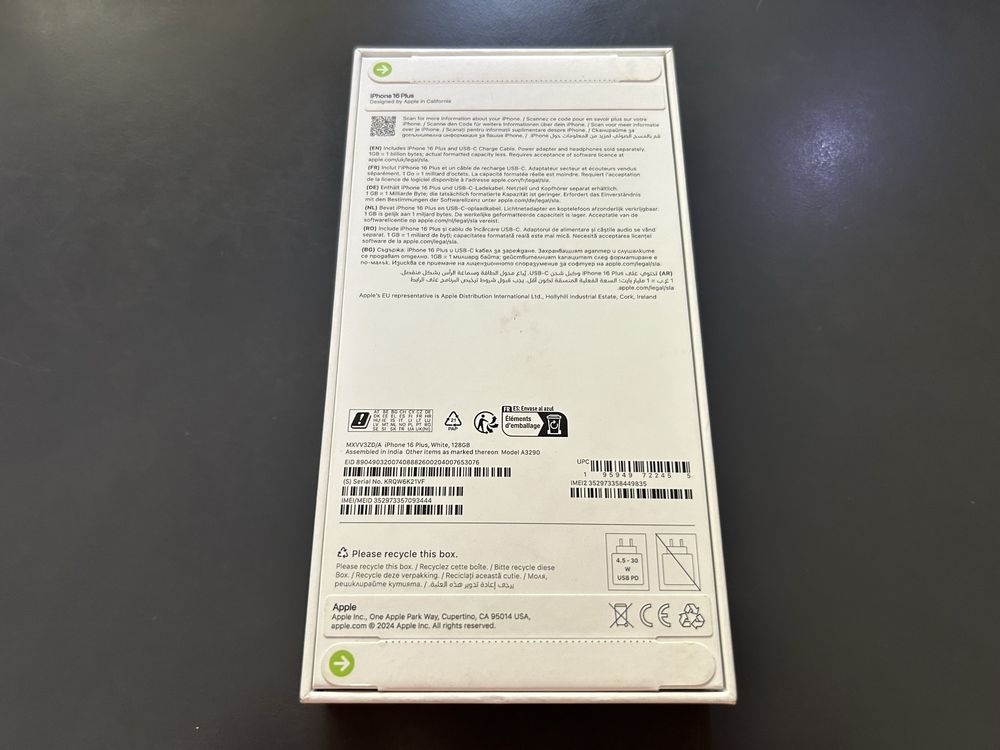 Продавам Apple iPhone 16 Plus 128GB-НОВ