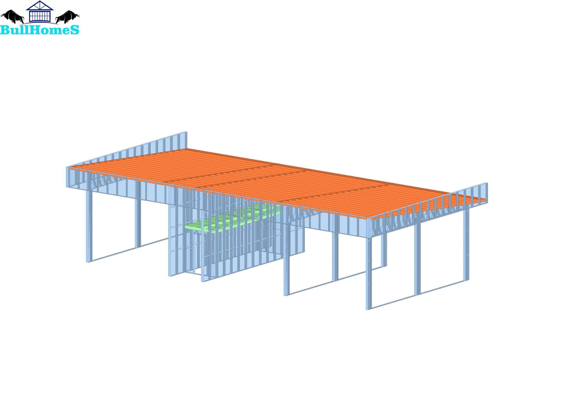 Конструкция за Автомивка 140м² - 17.14m x 8.16 m