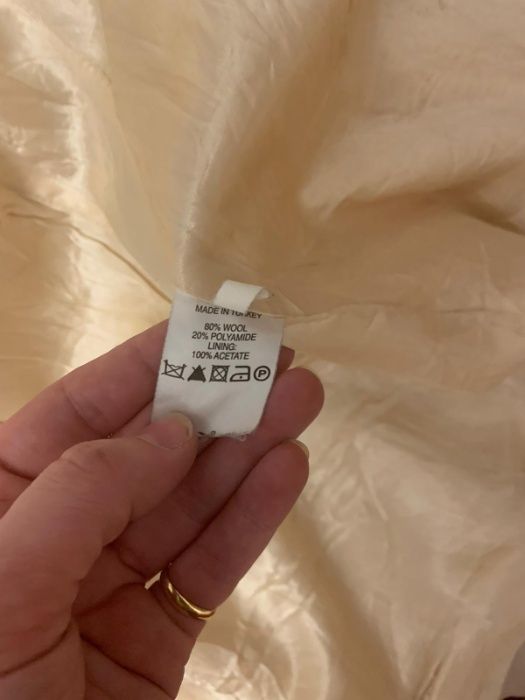 Jacheta lana ivory pentru primavara/toamna