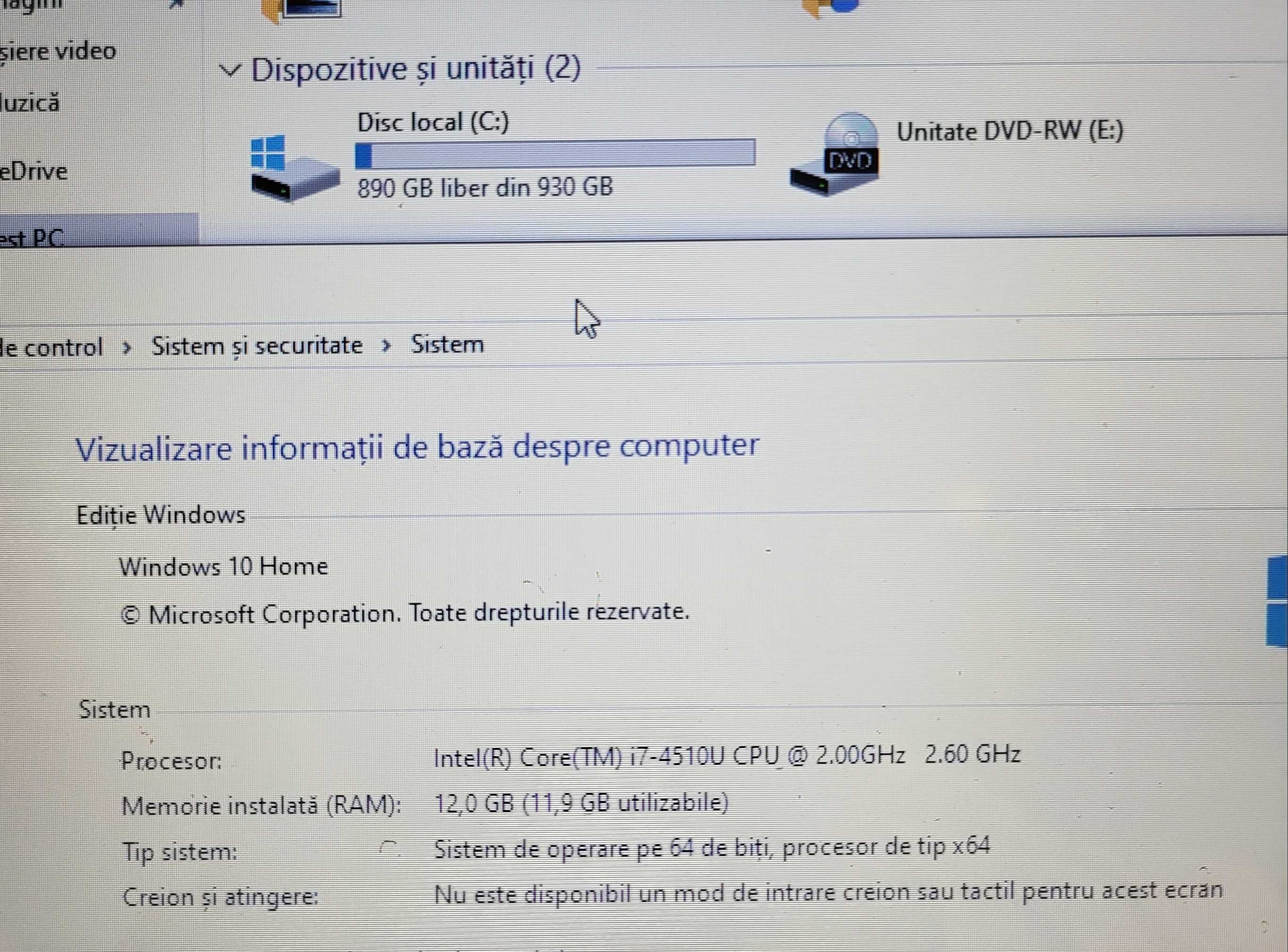Okazie Asus (Gaming) cu i7 si 12GB ram + SSHD 1 TB si Video GTX