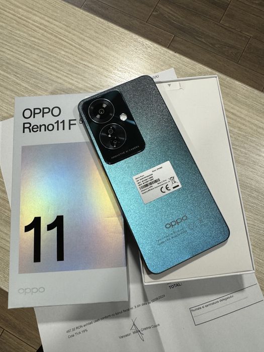 OPPO Reno11 F, 256GB, 8GB RAM, 5G, Palm Green, NOU!