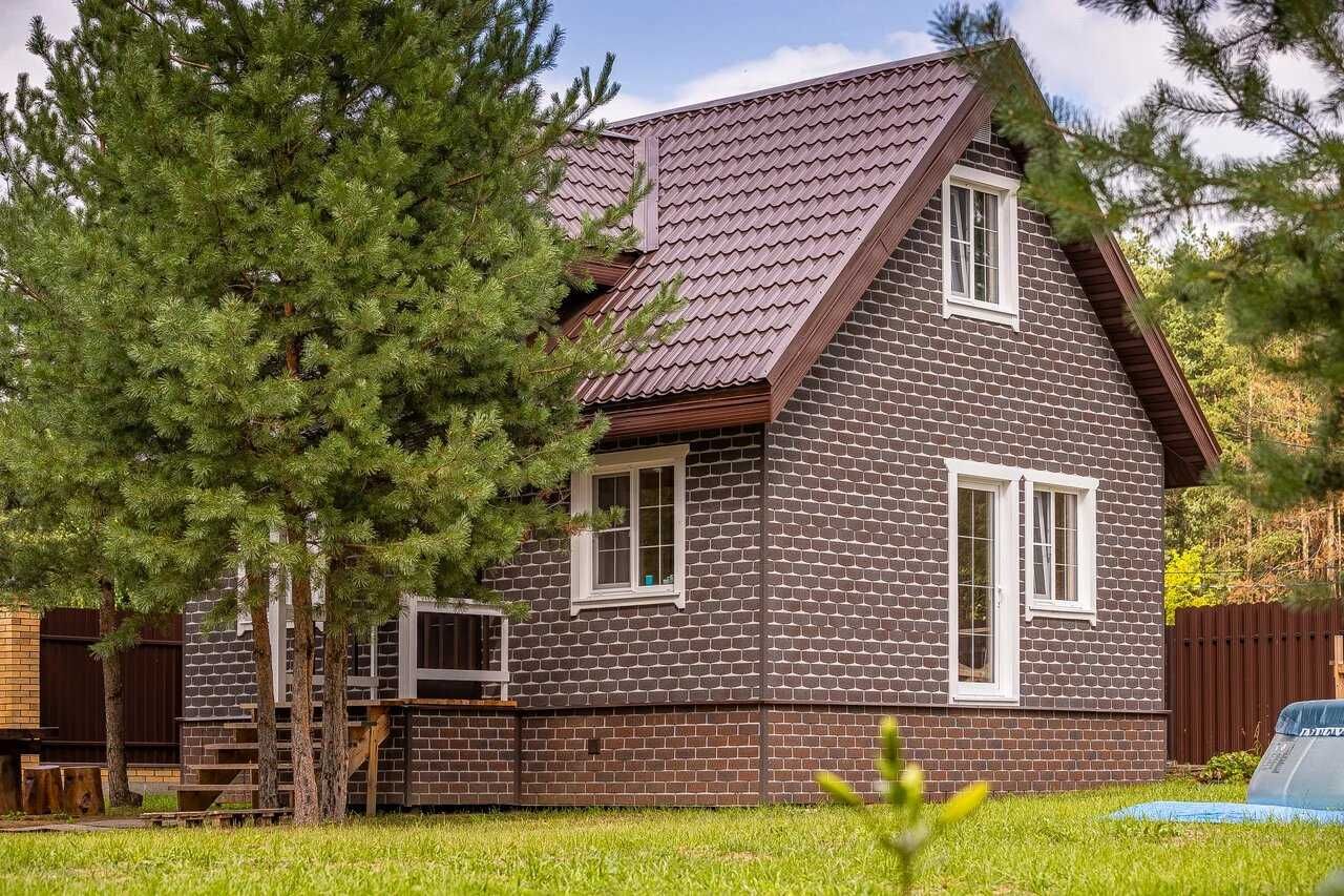 Фасадная плитка Хауберк под камень. Сайдинг, ондулин, минплита, софит.