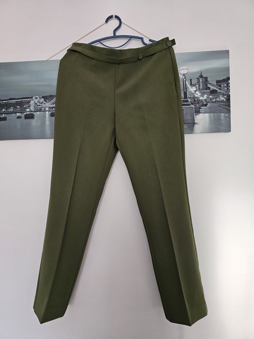 Pantaloni verzi eleganți mango marime 40 noi