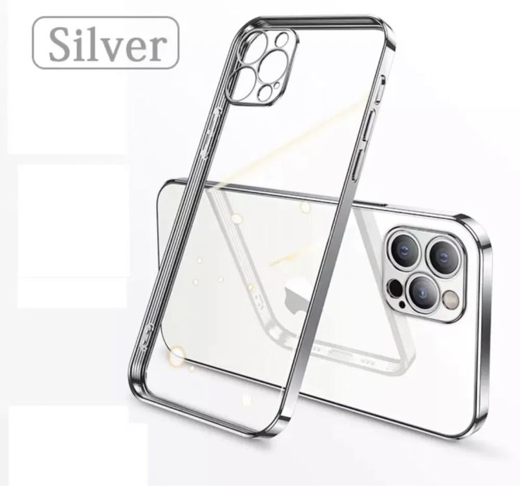 Husa Luxury Slim Silicon Transparent Iphone 12 13 14 PRO MAX PLUS