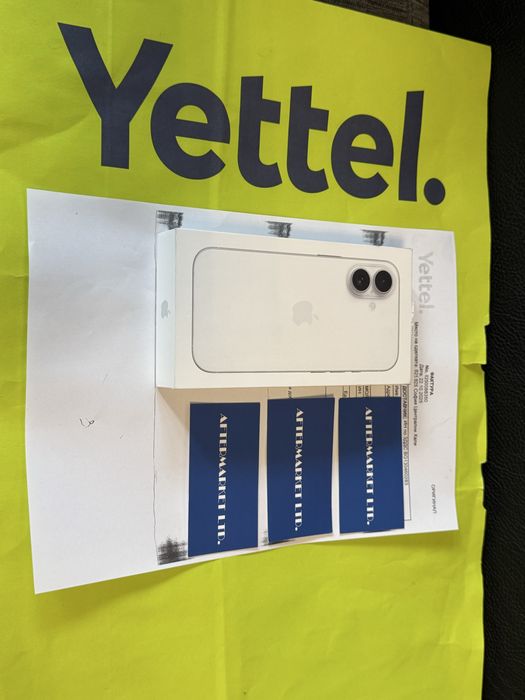 ЧИСТО НОВ 128GB iPhone 16 5G Yettel Гаранция 2028г. White