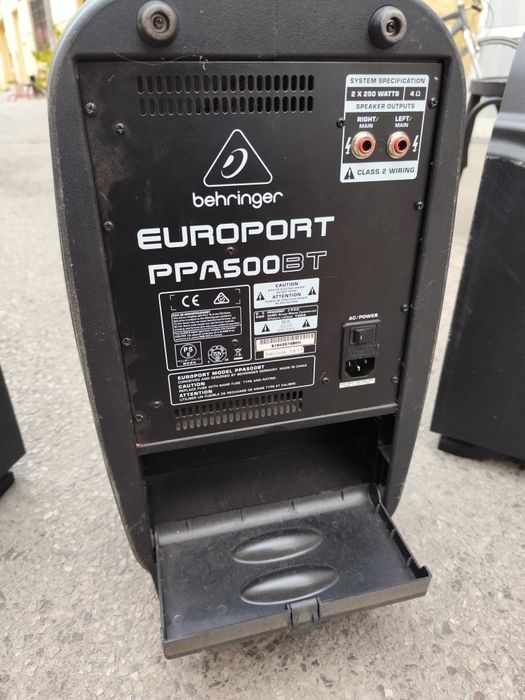 Behringer europort ppa500bt преносими тонколони с пулт