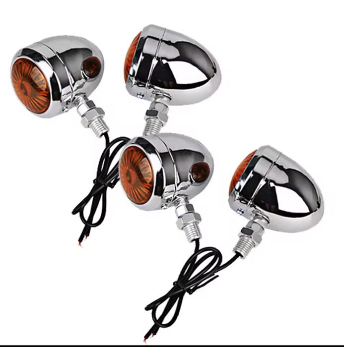 Set 4 semnalizari metalice moto scuter atv