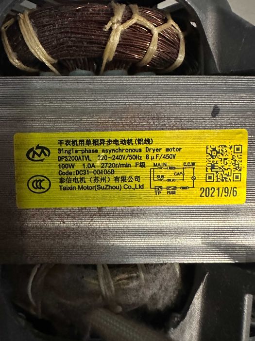 motor uscator rufe samsung