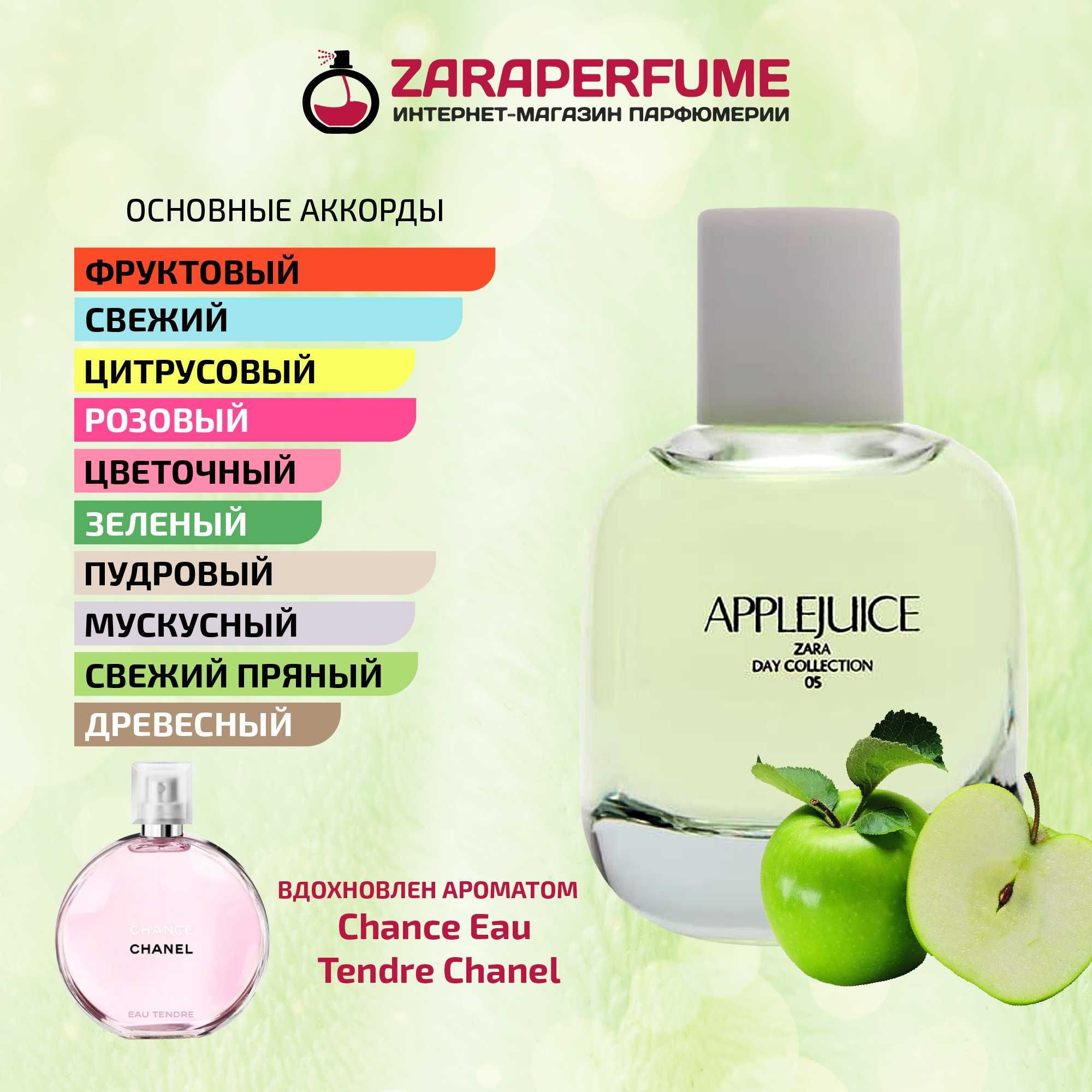 (original) ZARA AppleJuice / парфюм / духи / parfum / atir