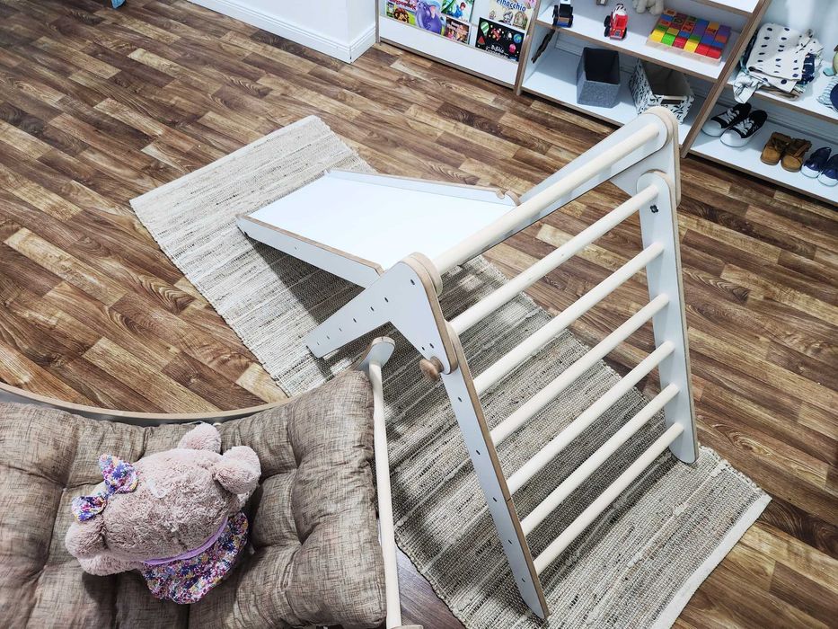 Montessori Triunghi Pikler de catarare +rampa+ semicerc pickler+ perna