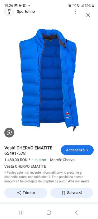Vesta Chervo marime Xs