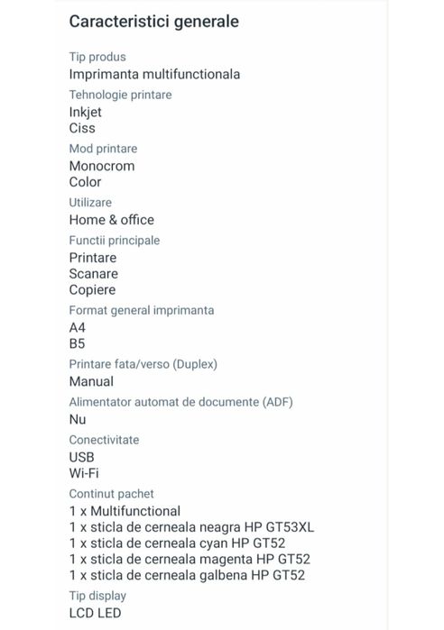 imprimanta HP, inkjet, produs nou, sigilat