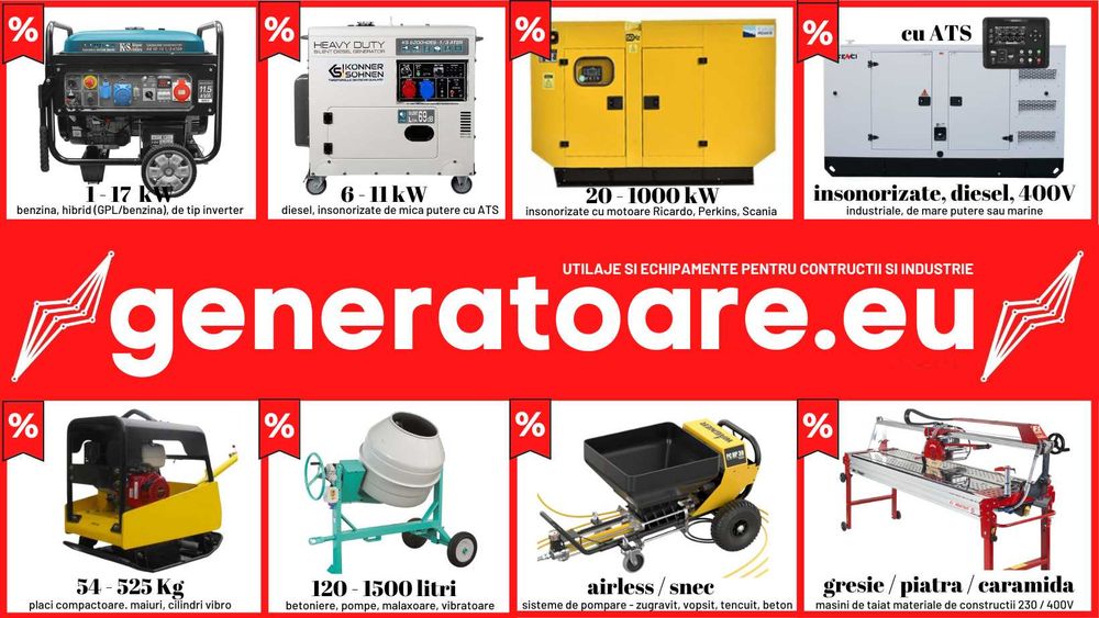 Generator diesel monofazat AGT 10001 DSEA 230V 9,6kVA insonorizat