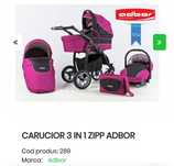Cărucior bebe 3 în 1