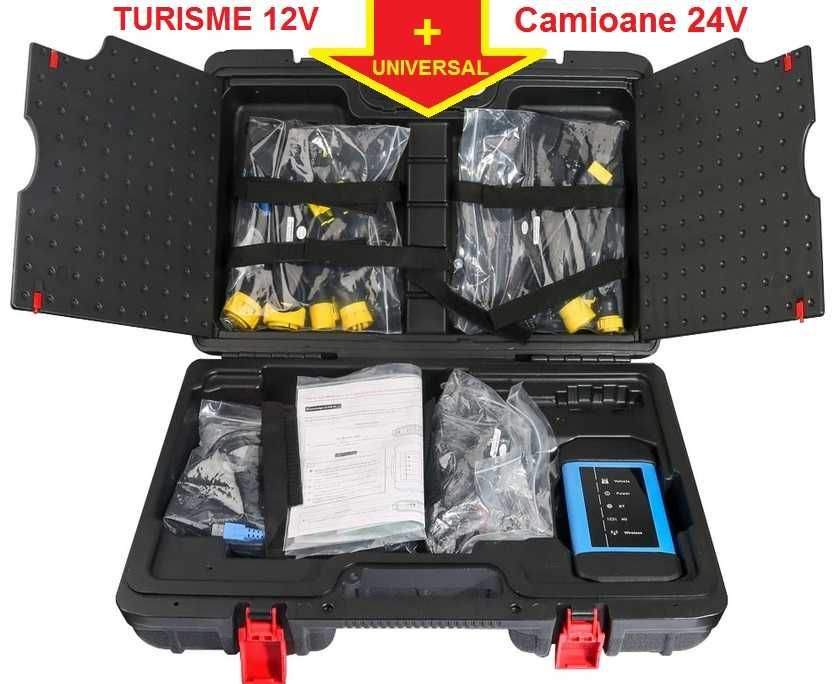 Kit Tester launch x431 HD Turisme + Camioane, full activat 12/24V