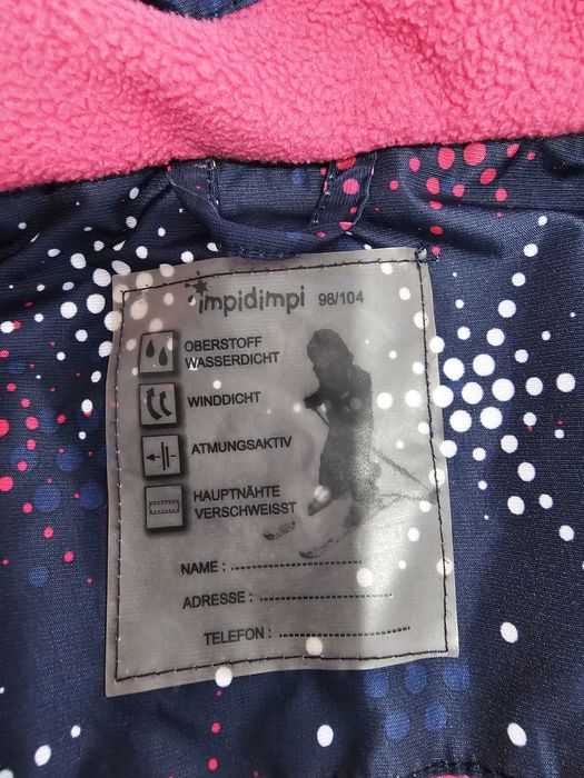 Geaca fetiță 3-4 ani