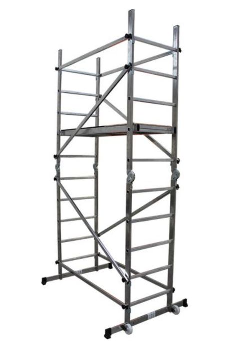 Малко алуминиево скеле с максимална работна височина 3;4;4,5м