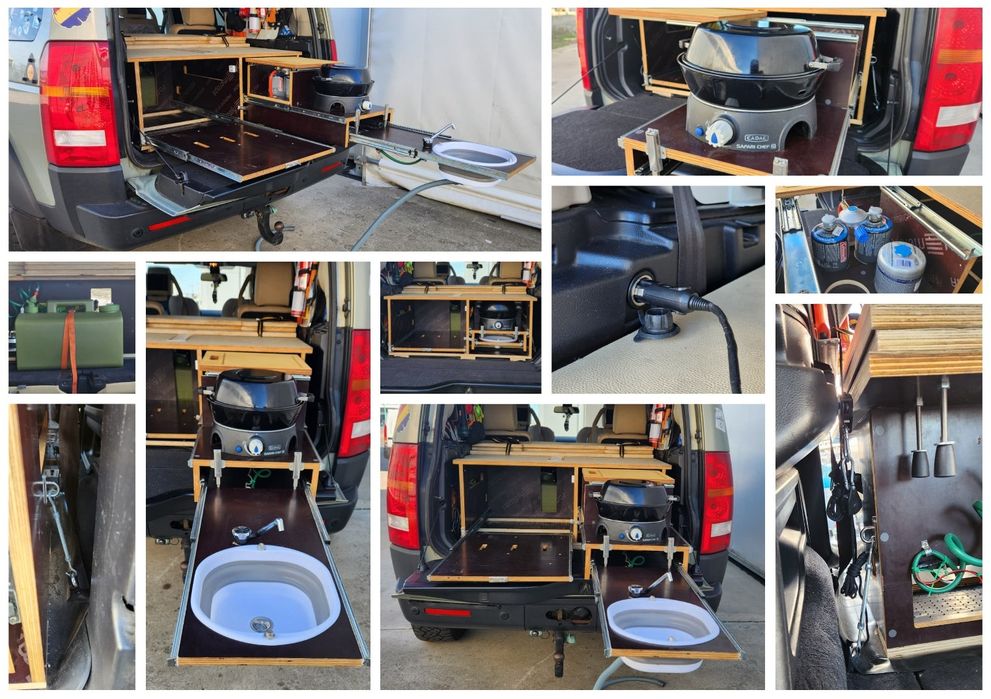 Modul Bucatarie+Pat pentru 2 persoane tip Campingbox