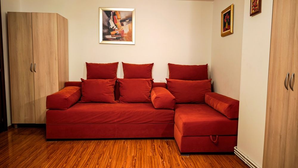 Canapea living, extensibilă, 2 spații depozitare 1 cu piston pneumatic