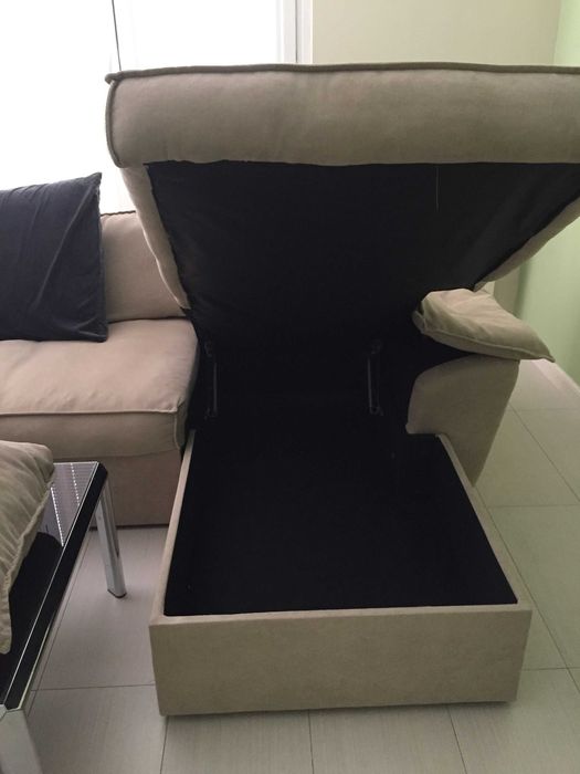 Триместен диван с лежанка