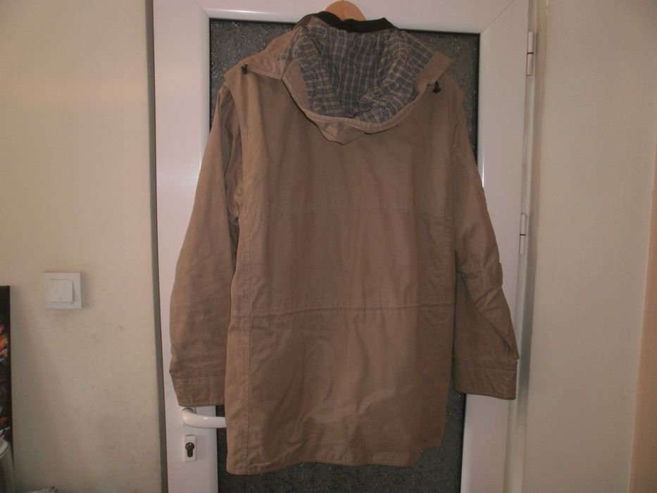 Мъжко яке BARBOUR с качулна,дълго